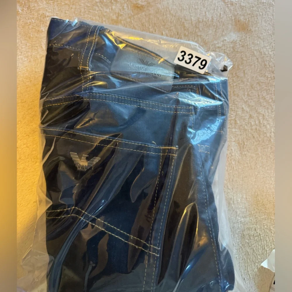 Armani Jeans Mens J31 Regular Fit Straight Leg Denim 33  Dark Blue Work Casual - Picture 11 of 11